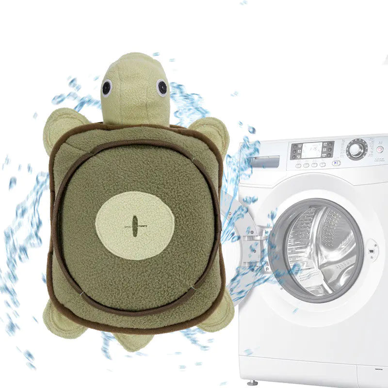 Squeaky Plush Turtle Dog Toy for Training and Play