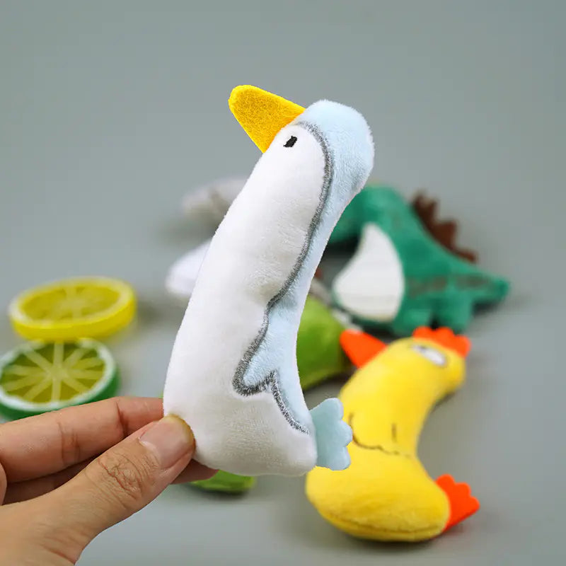 Bite-Resistant Mint Plush Cat Toy for Interactive Play