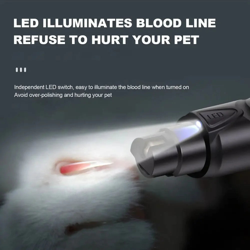 Rechargeable Lighted Pet Nail Grinder