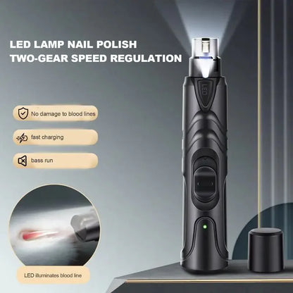 Rechargeable Lighted Pet Nail Grinder