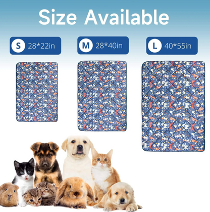 Premium Cooling Mat Blanket for Dogs Cat Puppies | Ice Silk Blanket 22 x 28
