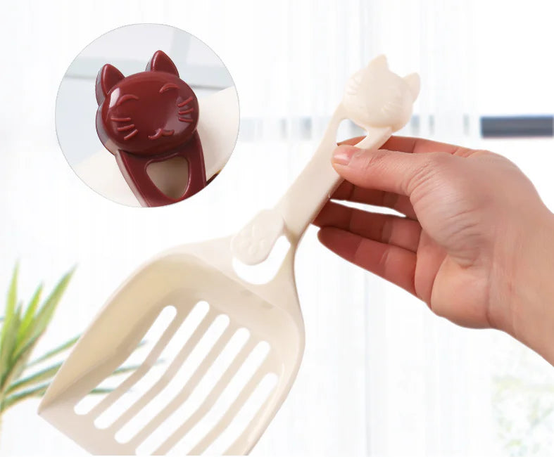 Cat Head Plastic Litter Scoop - Cat Litter Shovel