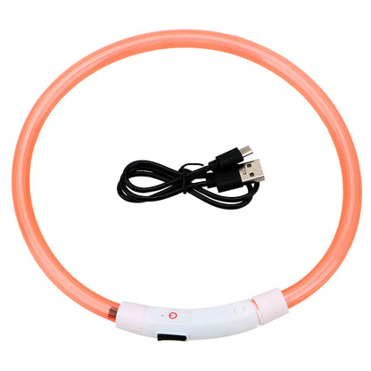 USB Rechargeable Pet Luminous Collar with 3 Modes