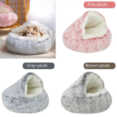 Cat Cave and Dog Den Pet Bed – Cozy Year-Round Comfort