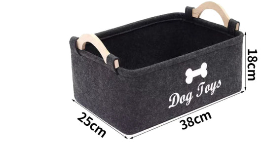 Felt Pet Toy Storage Basket