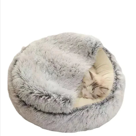 Cat Cave and Dog Den Pet Bed – Cozy Year-Round Comfort
