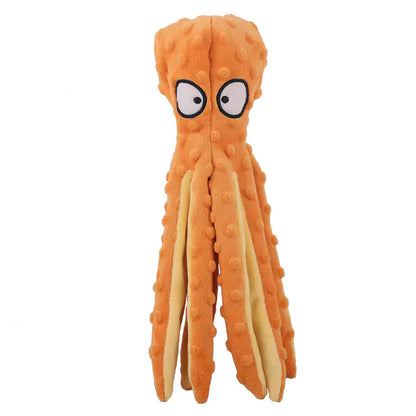 Interactive Bite-resistant Plush Octopus Pet Toy