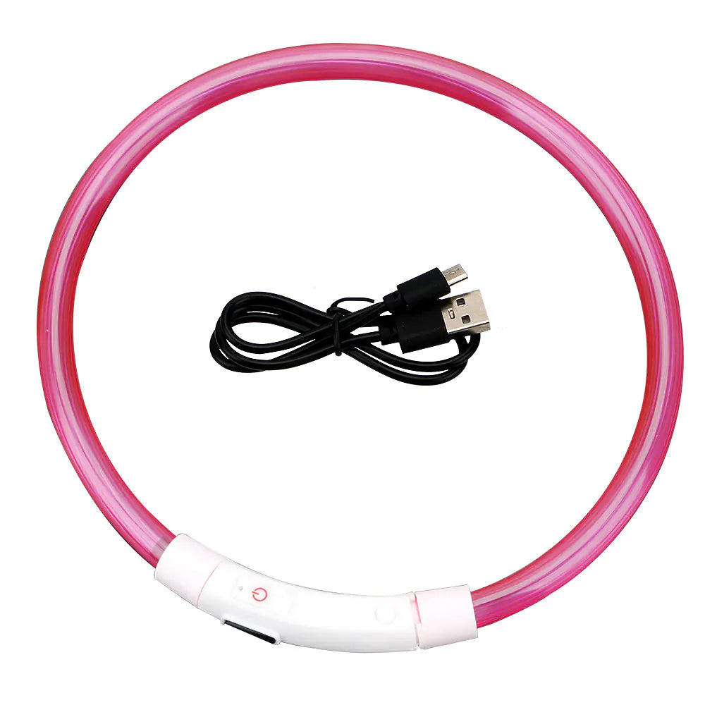 USB Rechargeable Pet Luminous Collar with 3 Modes